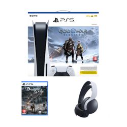 Sony PS5 & God of War Ragnarök Voucher Code & Pulse 3D PS5 Wireless & Demon's Souls