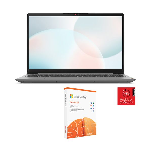 Lenovo Lenovo Ideapad 3 15ABA7 R7-5825U/16GB/512GB Win 11 S Laptop & Microsoft 365 Personal P8 1 Year Software