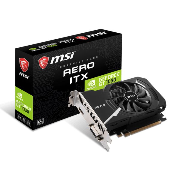 MSI MSI GT 1030 GDDR4 Aero ITX OC 2GB Κάρτα Γραφικών