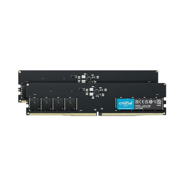 Crucial Crucial DDR5 4800MHz 2x32GB C41 Μνήμη RAM