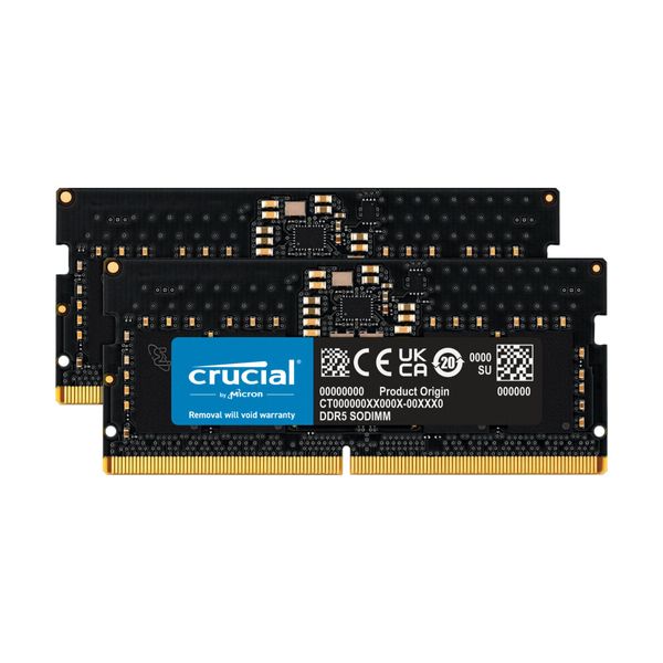 Crucial Crucial SO-DIMM DDR5 4800MHz 2x8GB CL40 Μνήμη RAM