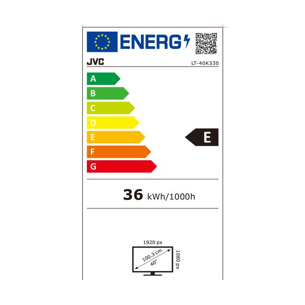 JVC LED LT40K330 40" Τηλεόραση Full HD