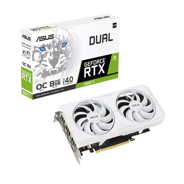 Asus Asus RTX 3060 Ti 8GB Dual OC White Κάρτα Γραφικών