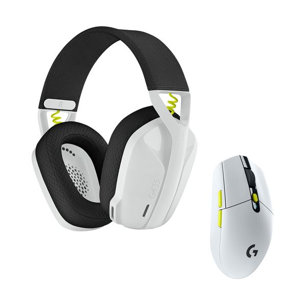 Logitech G435 & G305 White-Yellow Ασύρματο Σετ