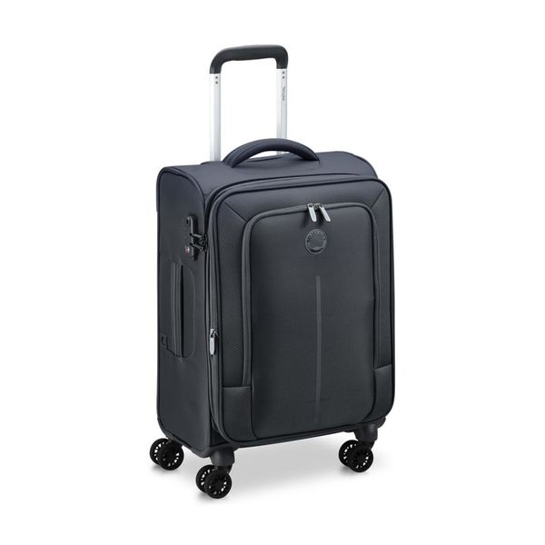 Delsey Delsey Caracas 55x35x24cm Black Βαλίτσα Ταξιδίου