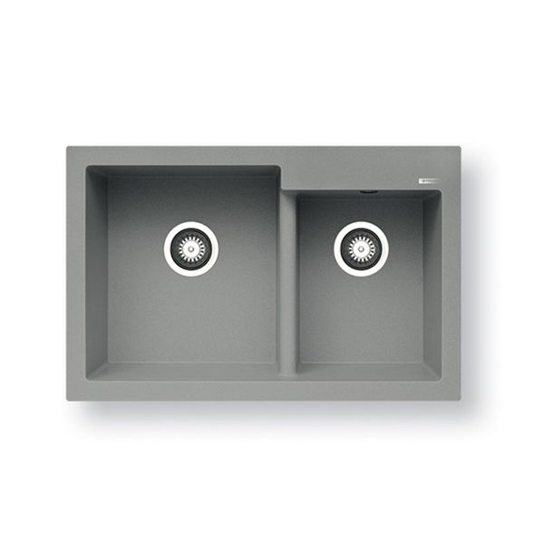 Pyramis Pyramis Diplos 79x51 Industrial Grey Νεροχύτης Κουζίνας
