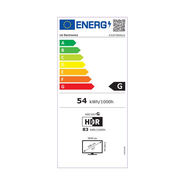 LG LED 43UR78006 43" Τηλεόραση Smart 4K