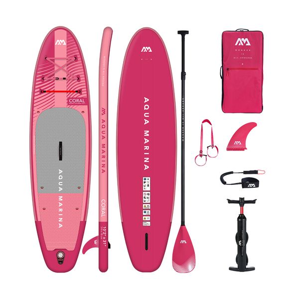 Aqua Marina Aqua Marina Coral V2 Advanced 3.1m/12cm All Around Raspberry SUP