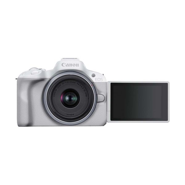 Canon EOS R50 White & Φακός RF-S 18-45mm Φωτογραφική Μηχανή Mirrorless