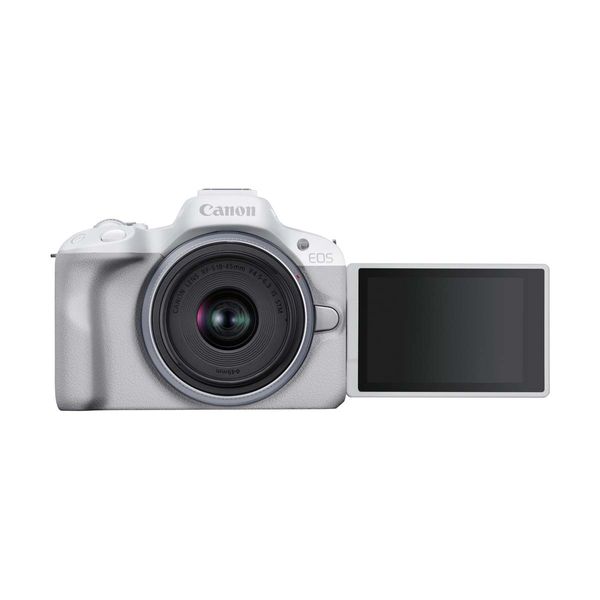 Canon Canon EOS R50 White & Φακός RF-S 18-45mm Φωτογραφική Μηχανή Mirrorless