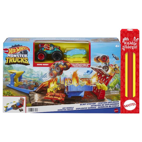 Hot Wheels Hot Wheels Monster Trucks Σούπερ Εκρήξεις και Συγκρούσεις HFB12 Λαμπάδα