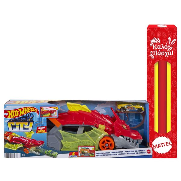 Hot Wheels Νταλίκα Δράκος GTK42 Λαμπάδα
