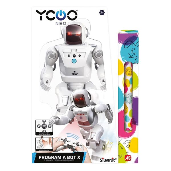 Silverlit Τηλ/μενο Ρομπότ Programm A Bot X 7530-88071 Λαμπάδα