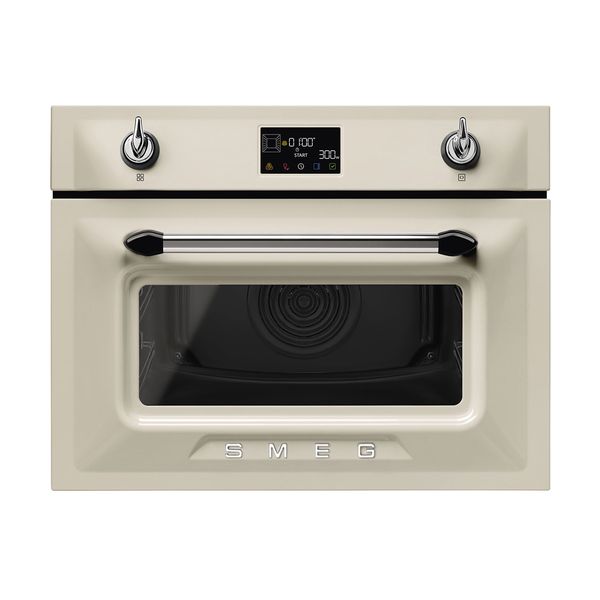 Smeg SO4902M1P Μπεζ Εντοιχιζόμενος Φούρνος Μικροκυμάτων