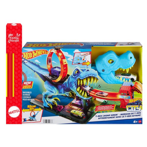 Hot Wheels Hot Wheels City Πίστα T-Rex HKX4 Λαμπάδα