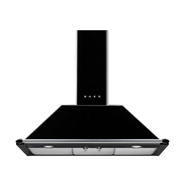 Smeg Smeg Victoria KT90BLE Black Απορροφητήρας Καμινάδα Τοίχου