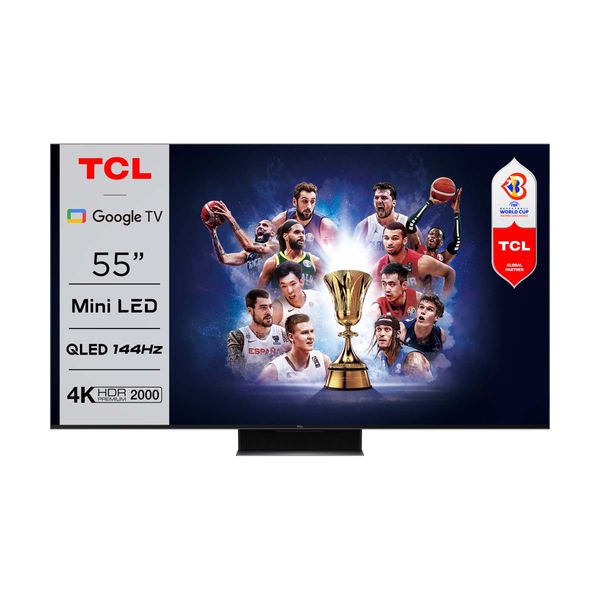 TCL Mini-LED 55C845 55" Τηλεόραση Google TV 4K