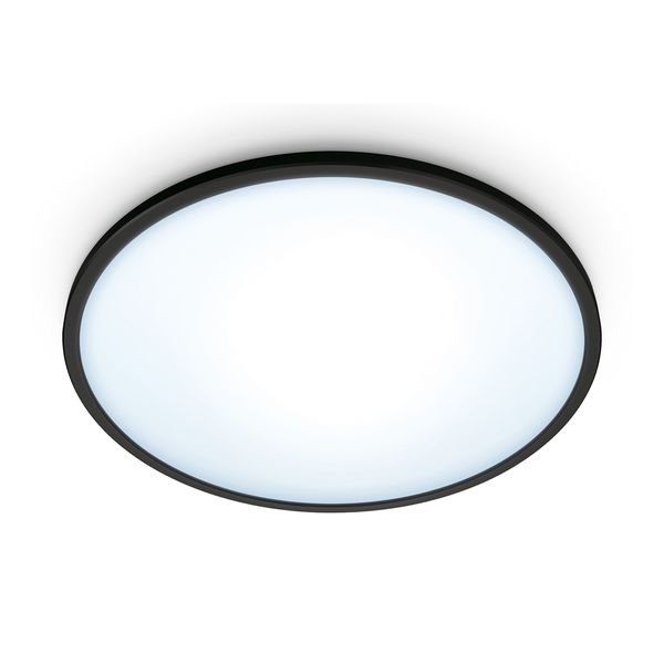 Wiz Superslim Ceiling 14W Round Black Φωτιστικό