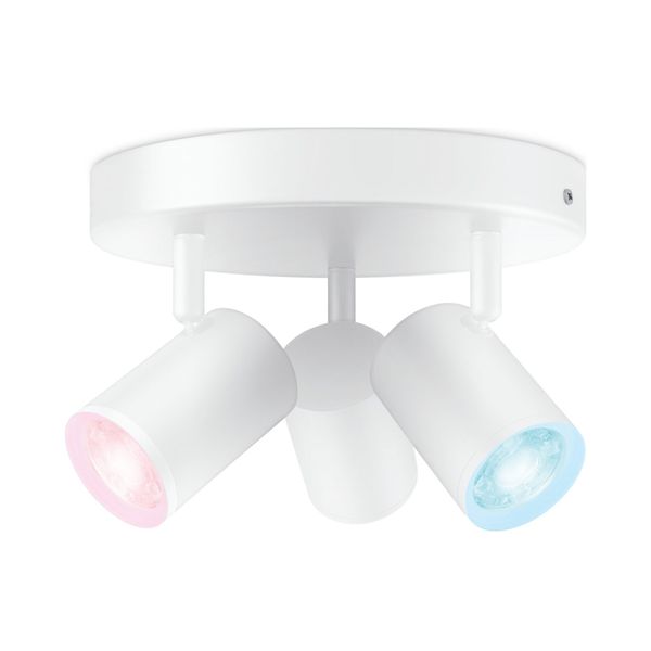 Wiz IMAGEO Spots 3x5W 22-65K RGB Round White Φωτιστικό