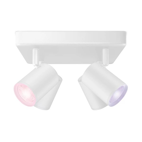 Wiz IMAGEO Spots 4x5W 22-65K RGB Square White Φωτιστικό