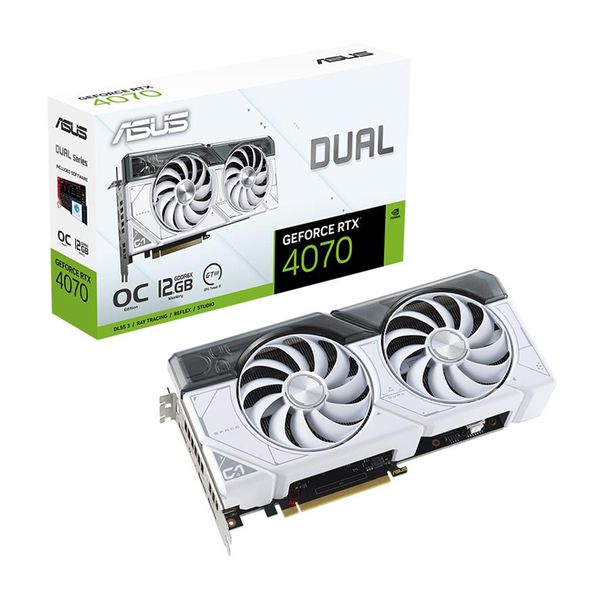 Asus Asus RTX 4070 12GB Dual OC White Κάρτα Γραφικών