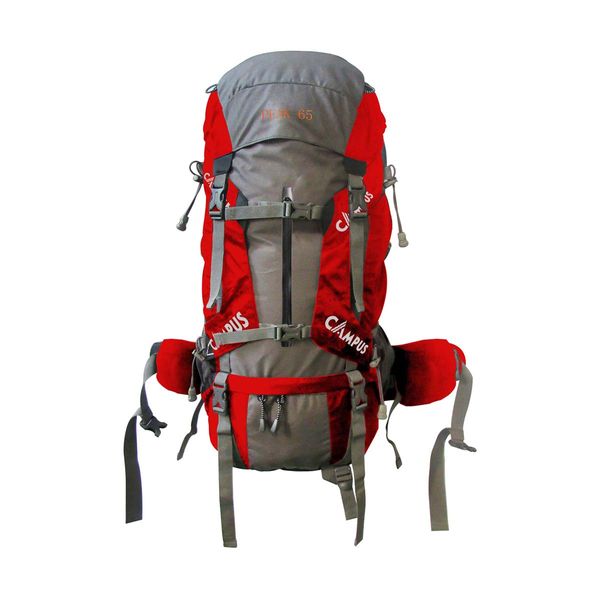 Campus Peak 65 lt Κόκκινο - Γκρι Σακίδιο Πλάτης