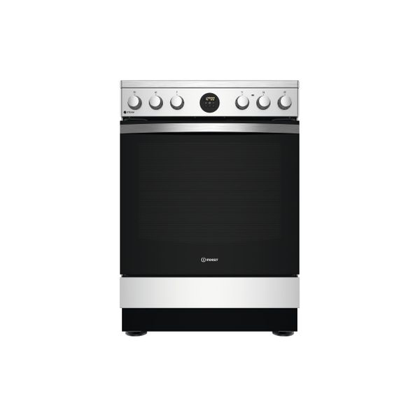 Indesit IS67V8CHX/E Inox Κουζίνα Κεραμική