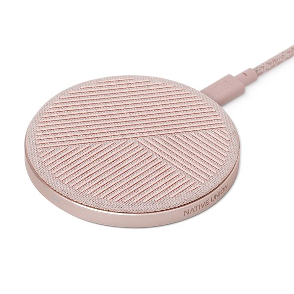 Native Union Native Union Drop With Fabric 2m Cable Rose Ασύρματος Φορτιστής