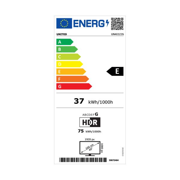 United UN40323S 40" Τηλεόραση Smart TV
