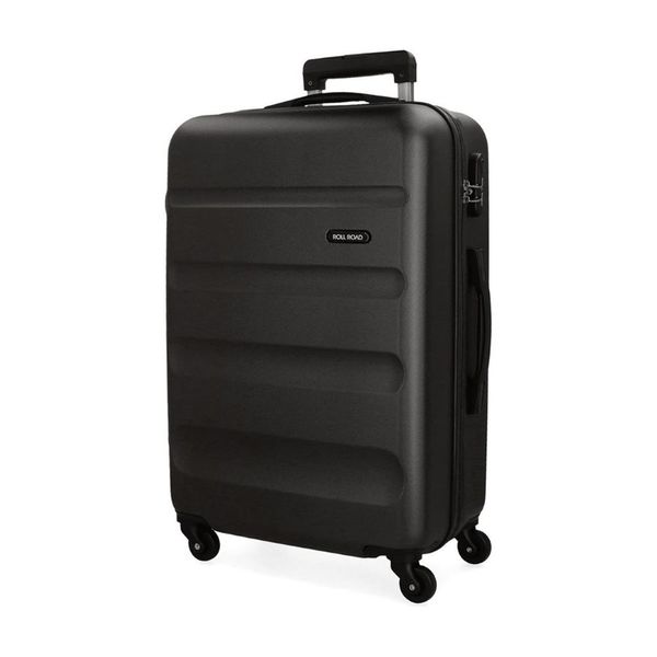 Roll Road Μεσαία 65x46x23cm Flex Black Βαλίτσα Ταξιδίου