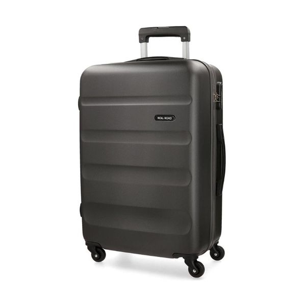 Roll Road Μεγάλη 75x52x28cm Flex Anthracite Βαλίτσα Ταξιδίου