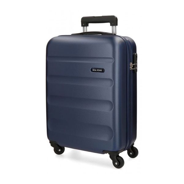 Roll Road Roll Road Καμπίνας 55x38x20cm Flex Navy Blue Βαλίτσα Ταξιδίου