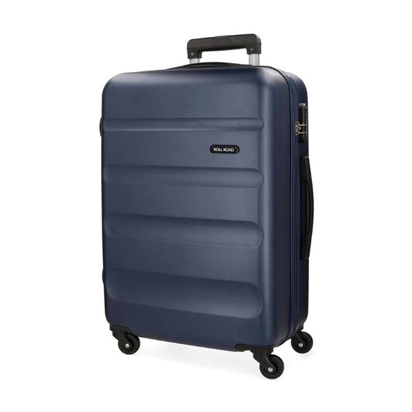 Roll Road Μεγάλη 75x52x28cm Flex Navy Blue Βαλίτσα Ταξιδίου