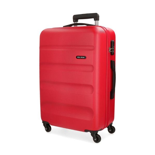 Roll Road Μεγάλη 75x52x28cm Flex Red Βαλίτσα Ταξιδίου