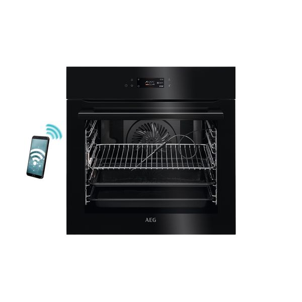 AEG BPE748380B Black Εντοιχιζόμενος φούρνος