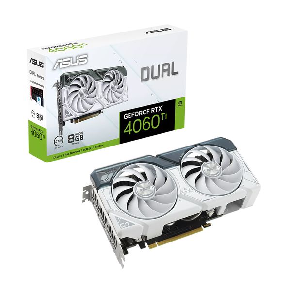 Asus Asus RTX 4060 Ti Dual 8GB White Κάρτα Γραφικών