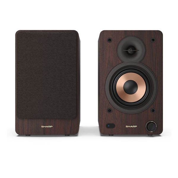 Sharp Hi-Fi 60W RMS Brown Ηχεία