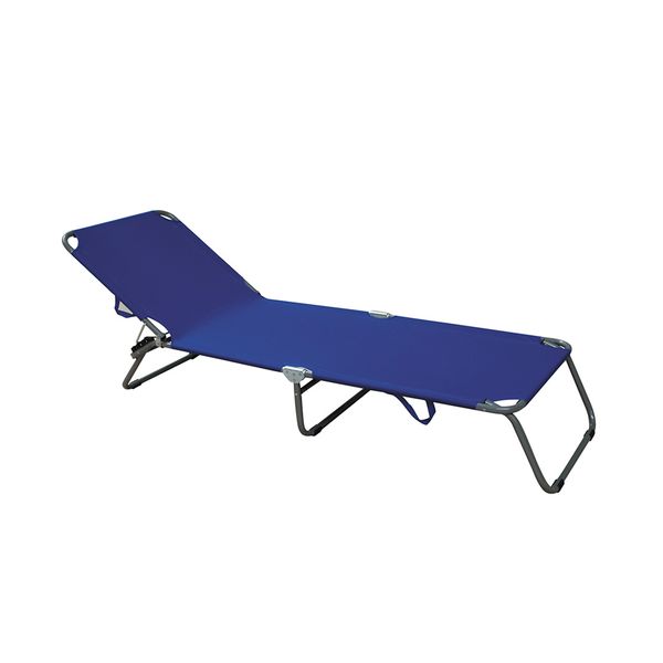 Summer Club Ατσάλινη Textilene Μπλε Ξαπλώστρα