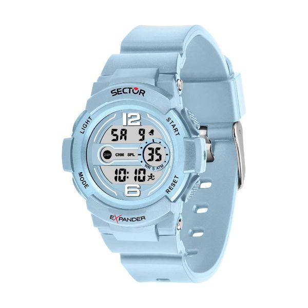 Sector Expander-16 Light Blue Plastic Strap Ρολόι Χειρός