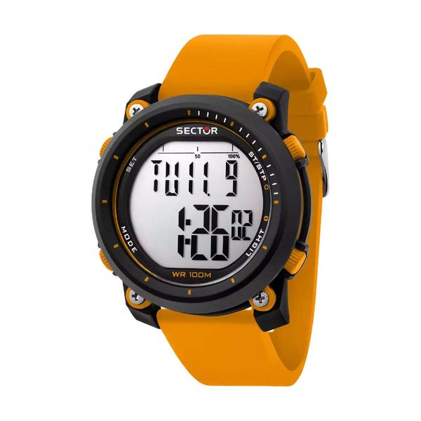 Sector Sector EX-38 Orange Silicone Strap Ρολόι Χειρός