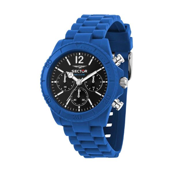 Sector Sector Diver Chronograph Blue Silicone Strap Ρολόι Χειρός