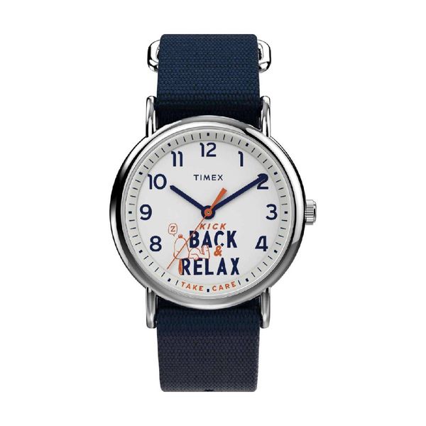 Timex Weekender Peanuts X Blue Fabric Strap Ρολόι Χειρός