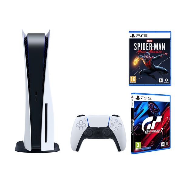 Sony Sony PS5 & Gran Turismo 7 & Marvel`s Spider-Man: Miles Morales