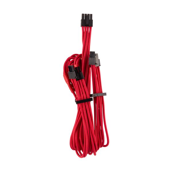 Corsair Corsair Premium Individually Sleeved PCIe Cables (Dual Connector) Type 4 Gen 4 Red Αξεσουάρ