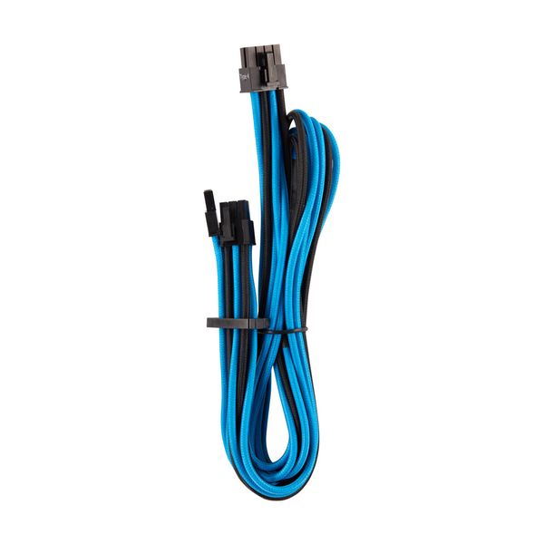 Corsair Corsair Premium Individually Sleeved (Single Connector) Type 4 Gen 4 PCIe Cables Blue/Black Καλώδιο Τροφοδοσίας