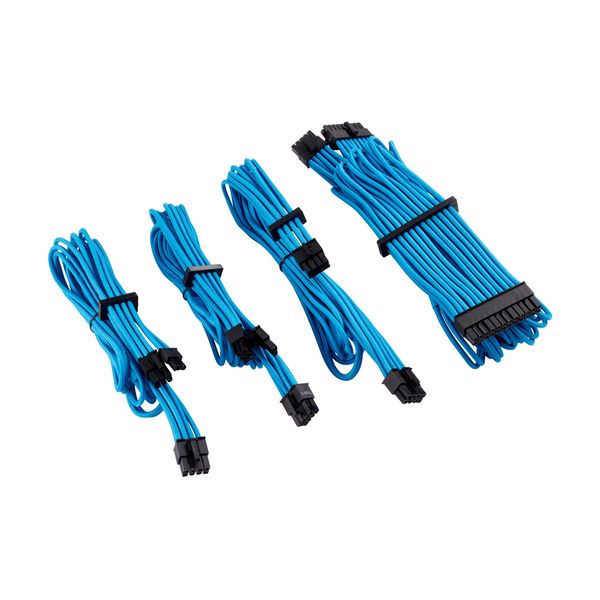 Corsair Premium Individually Sleeved PSU Type 4 Gen 4 Cables Starter Kit Blue Καλώδιο Τροφοδοσίας