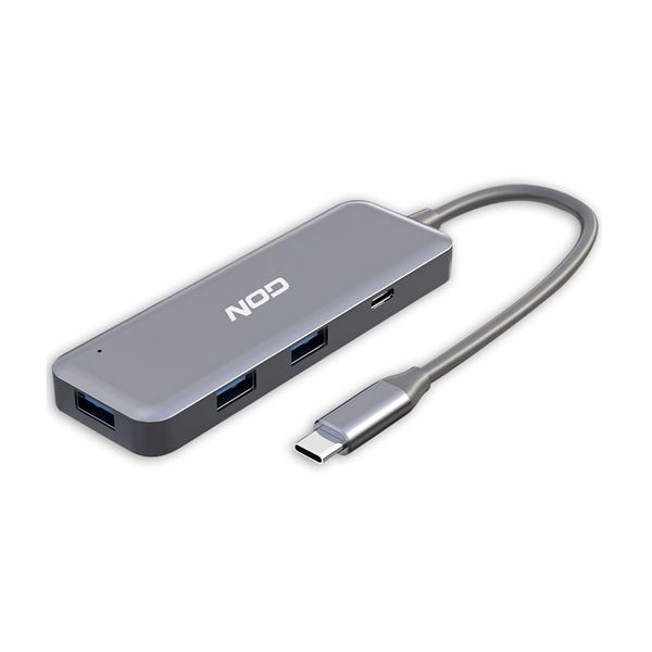 Nod Nod Hybrid USB 3-1C 4 Port Metal Hub
