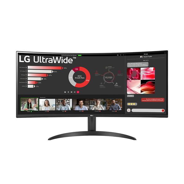 LG 34WR50QC-B 34" VA QHD UltraWide Curved Monitor