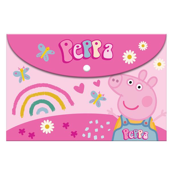 Διακάκης A4 με Κουμπί Peppa Pig 482761 Φάκελος