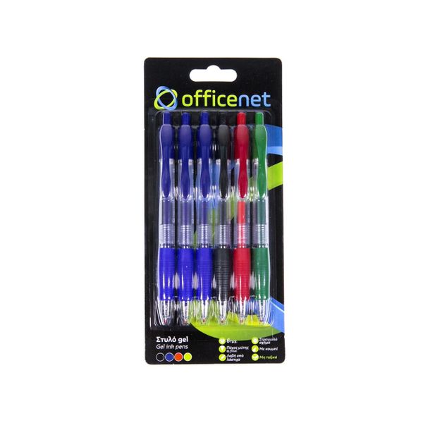 OfficeNet Σετ Gel 6 Τεμαχίων EP99-081018-6 Στυλό
